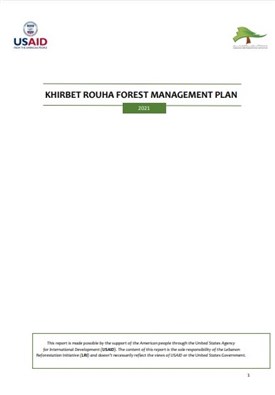 Khirbet Rouha Forest Management Plan